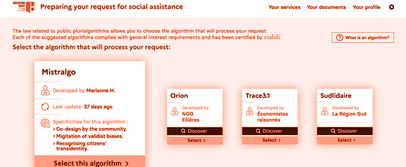 Preview of the scenario "Plurialgorithmics"